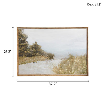 Madison Park Abstract Landscape Framed Canvas Wall Art