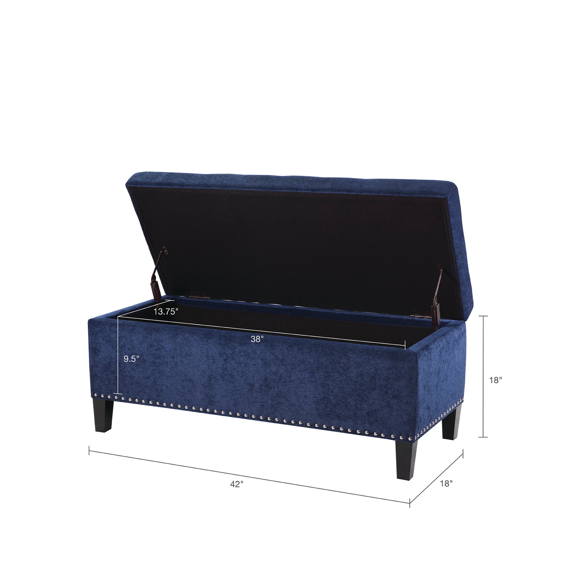 Madison Park Tufted Top Soft Close Storage Bench