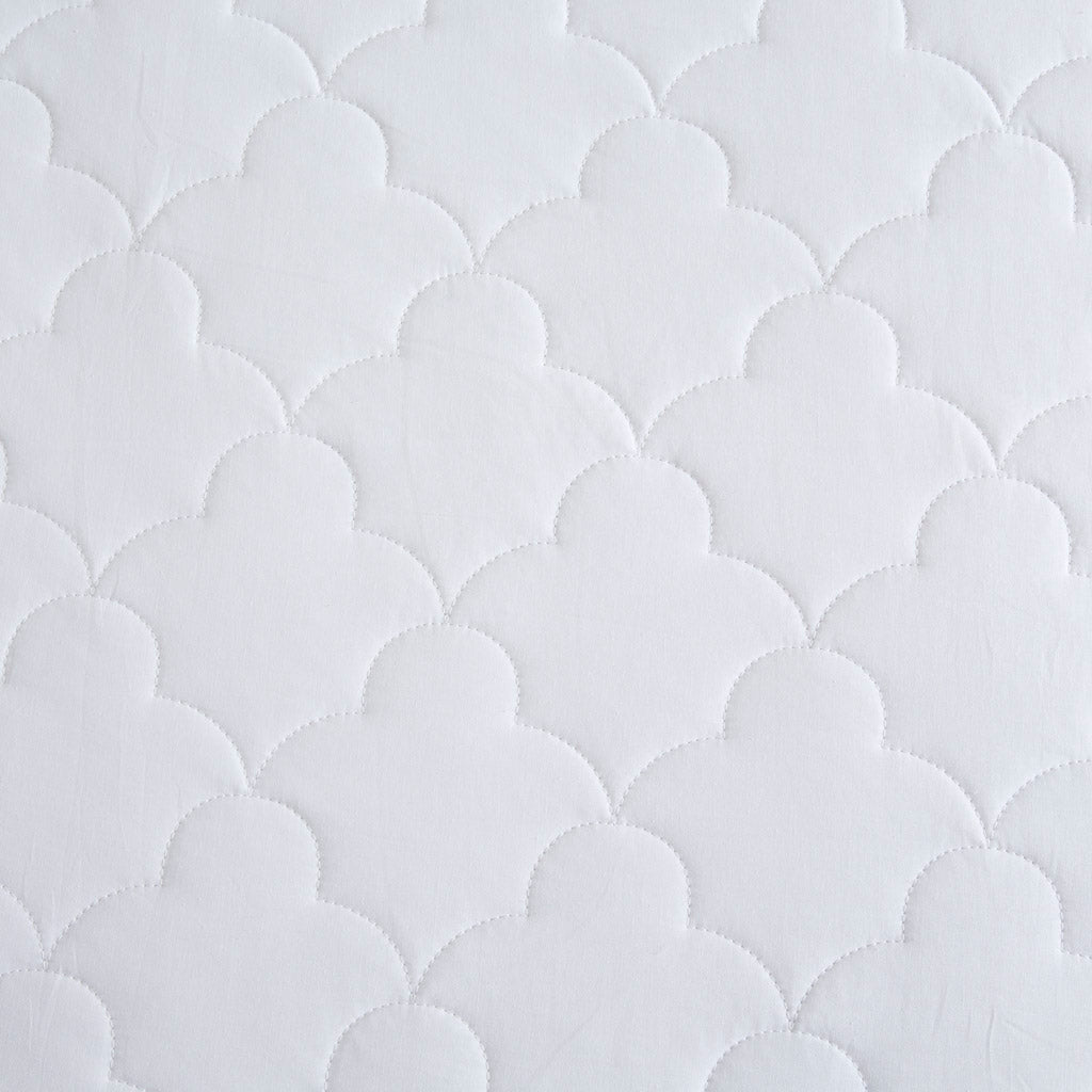 All Natural Cotton Percale Quilted Mattress Pad