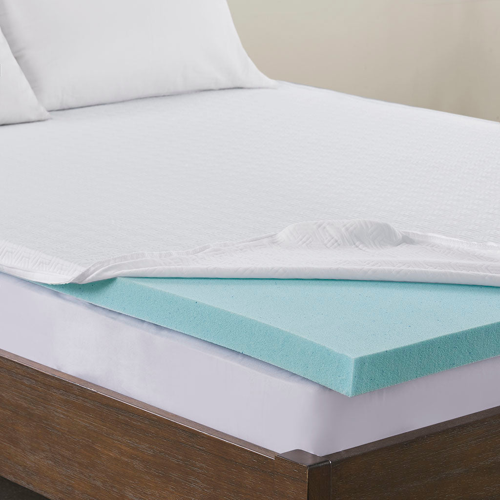 2" Gel Memory Foam with 3M Cover Mattress Topper