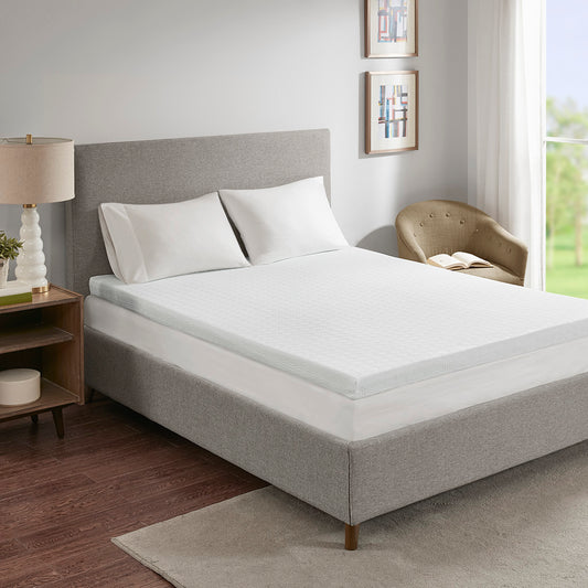2" Gel Memory Foam with 3M Cover Antimicrobial Mattress Topper