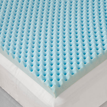 3" Gel Memory Foam All Season Reversible Hypoallergenic Cooling Mattress Topper