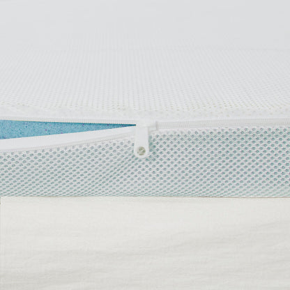 2" Gel Memory Foam with Cooling Cover All Season Reversible Hypoallergenic Cooling Mattress Topper