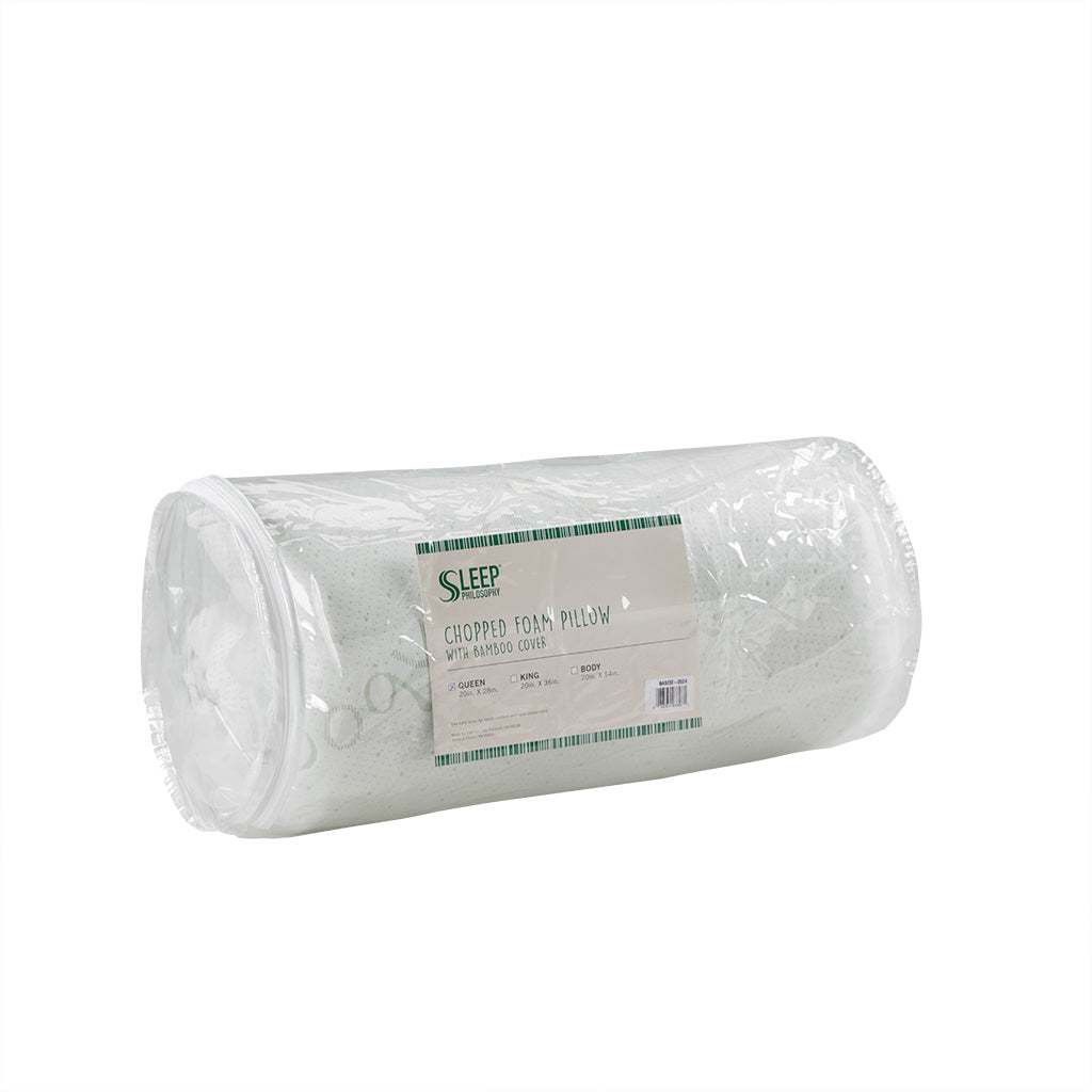 Rayon from Bamboo Shredded Memory Foam Pillow with Rayon from Bamboo Blend Cover
