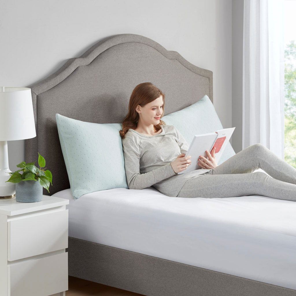Rayon from Bamboo Shredded Memory Foam Pillow with Rayon from Bamboo Blend Cover