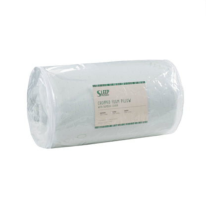 Rayon from Bamboo Shredded Memory Foam Pillow with Rayon from Bamboo Blend Cover