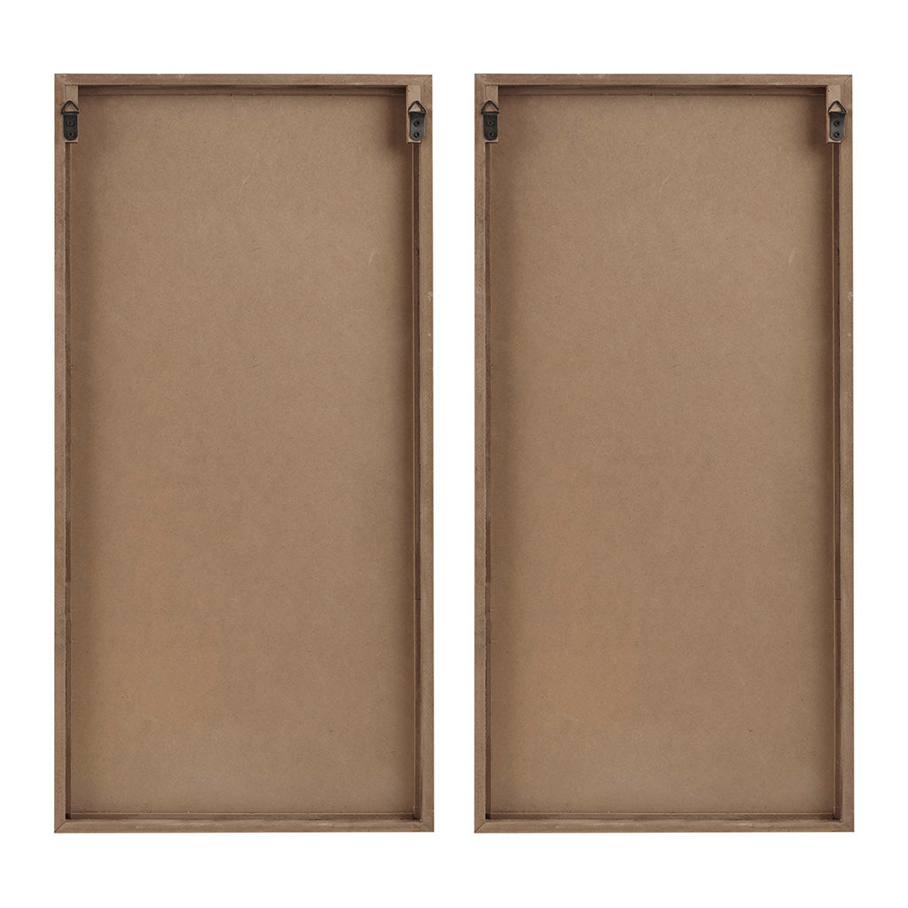 Madison Park Two-tone 2-piece Wood Panel Wall Decor Set