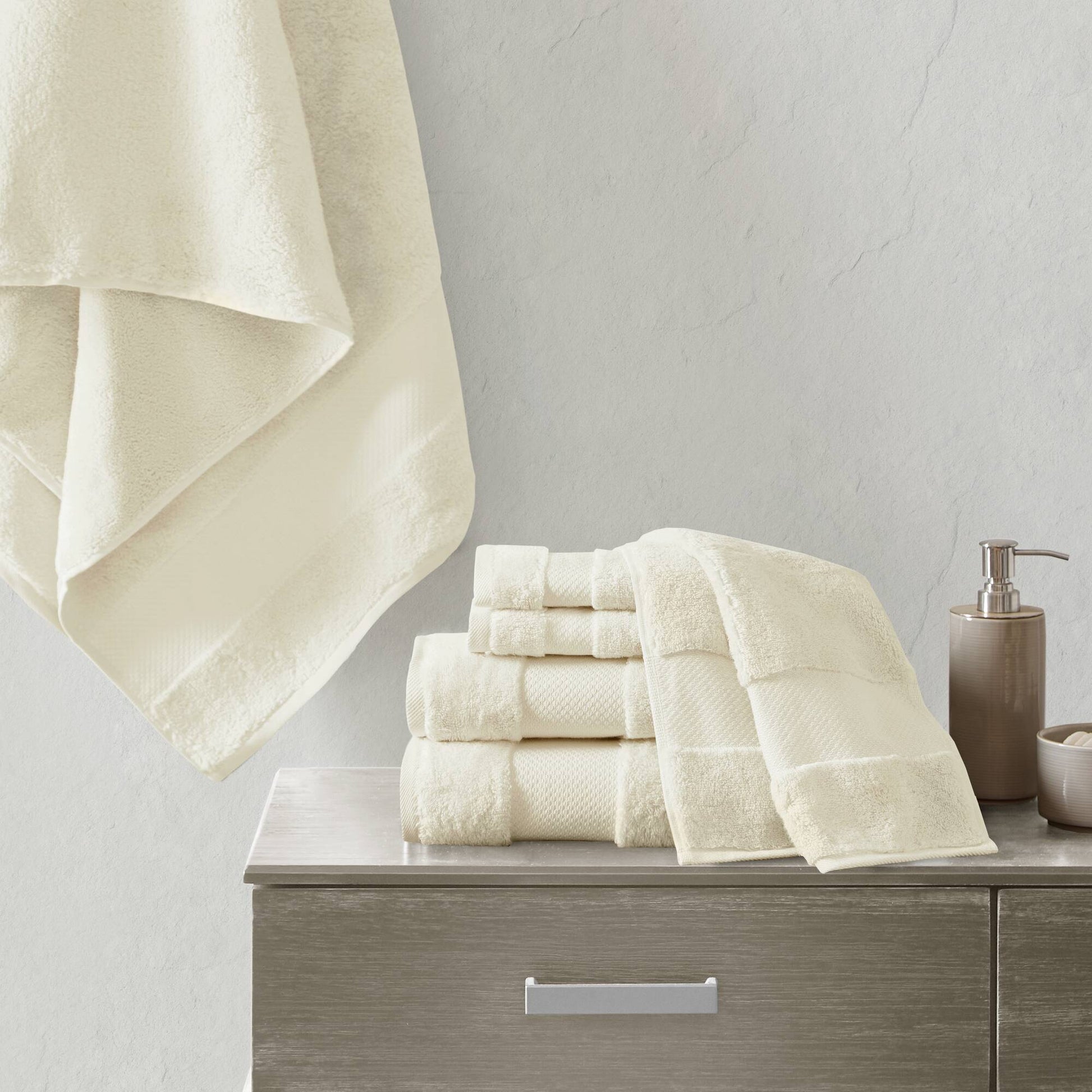 Madison Park Signature Cotton 6 Piece Bath Towel Set