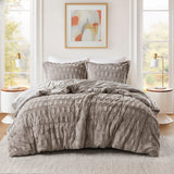 Gia Back Print Long Fur Comforter Mini Set