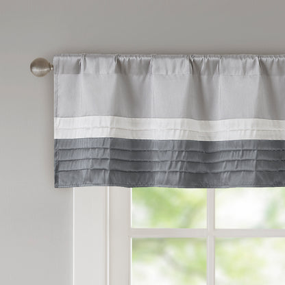 Madison Park Polyoni Pintuck Valance