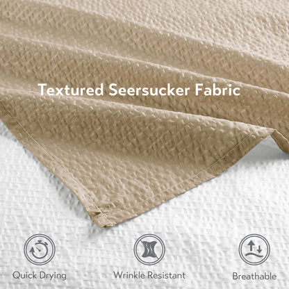 Madison Park Ombre Printed Seersucker Shower Curtain