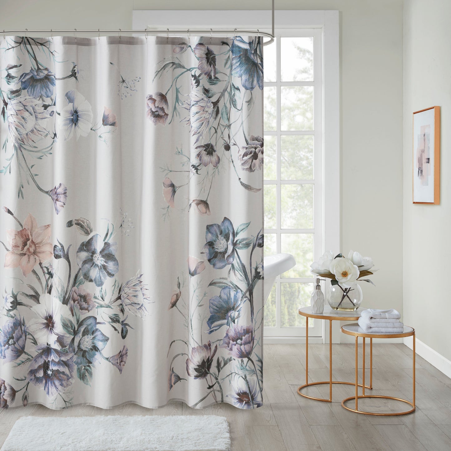 Madison Park Printed Cotton Shower Curtain