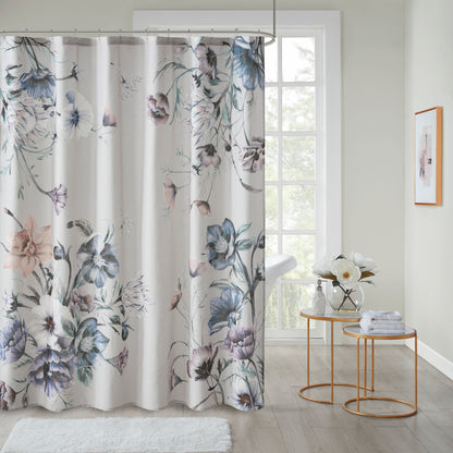 Madison Park Printed Cotton Shower Curtain