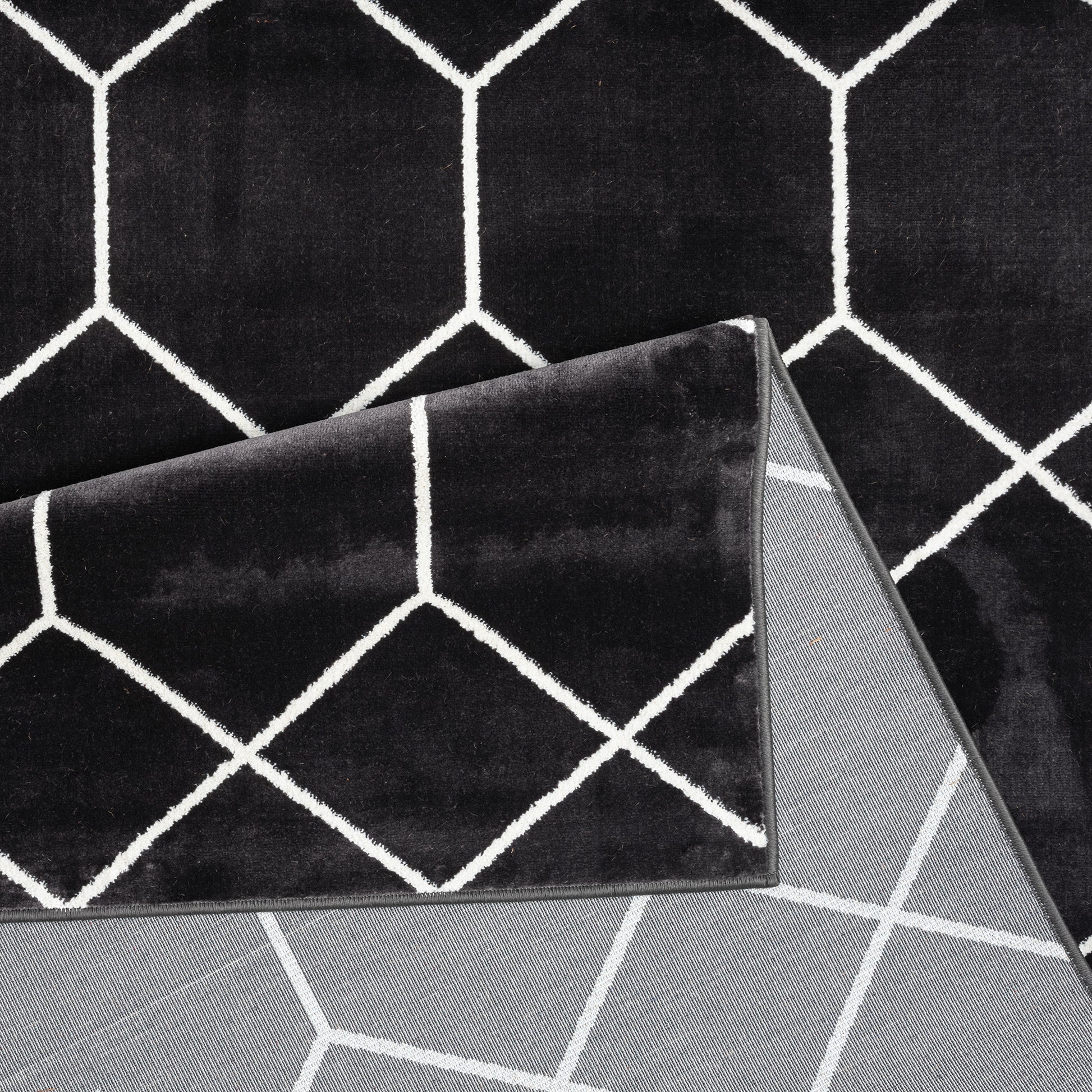 Madison Park Trellis Geometric Woven Area Rug