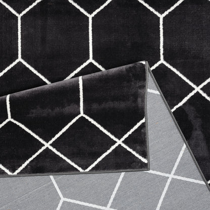 Madison Park Trellis Geometric Woven Area Rug