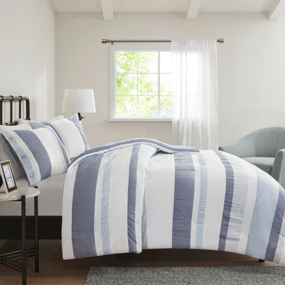 Madison Park 3 Piece Jacquard Duvet Cover Set