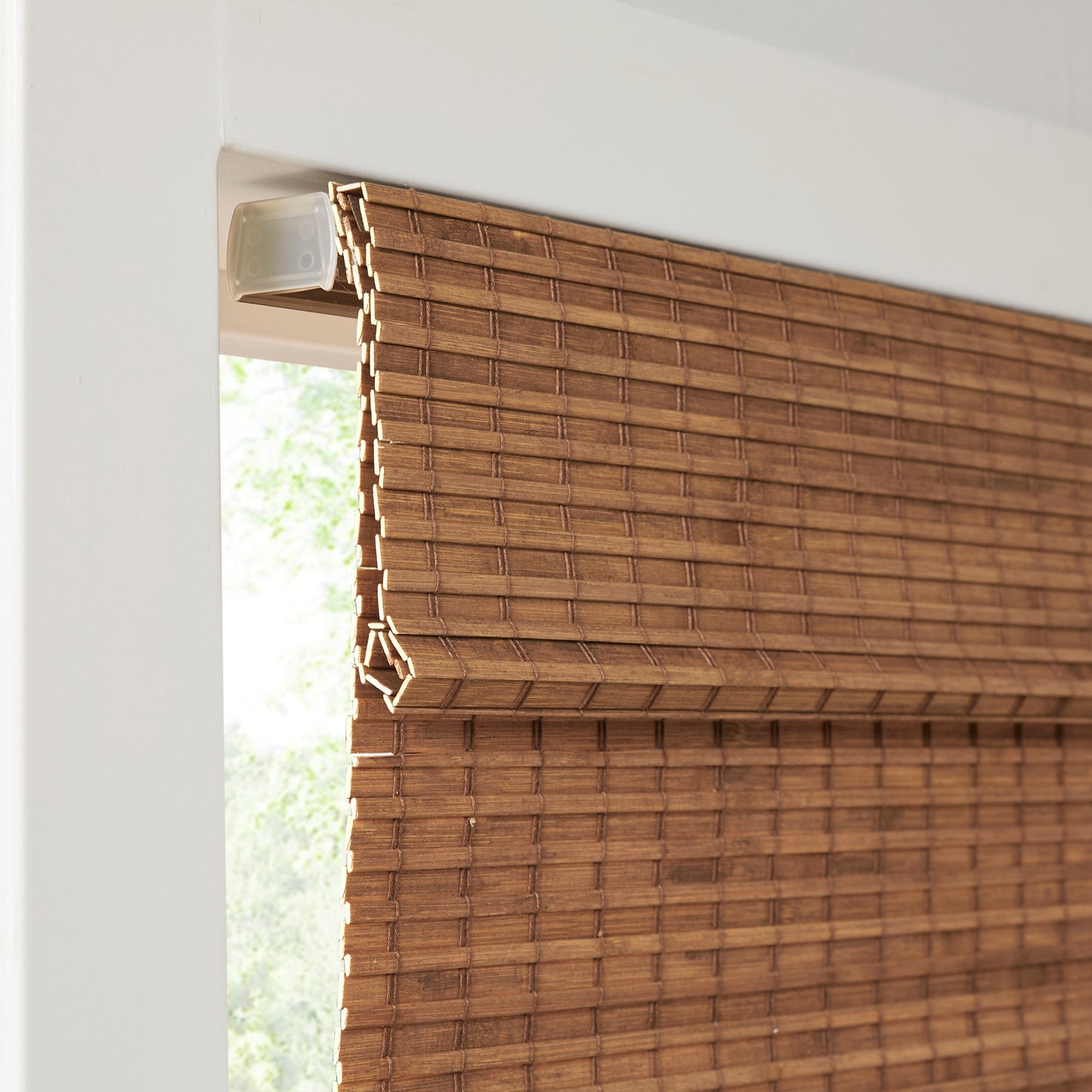 Madison Park Bamboo Light Filtering Roman Shade 64"L