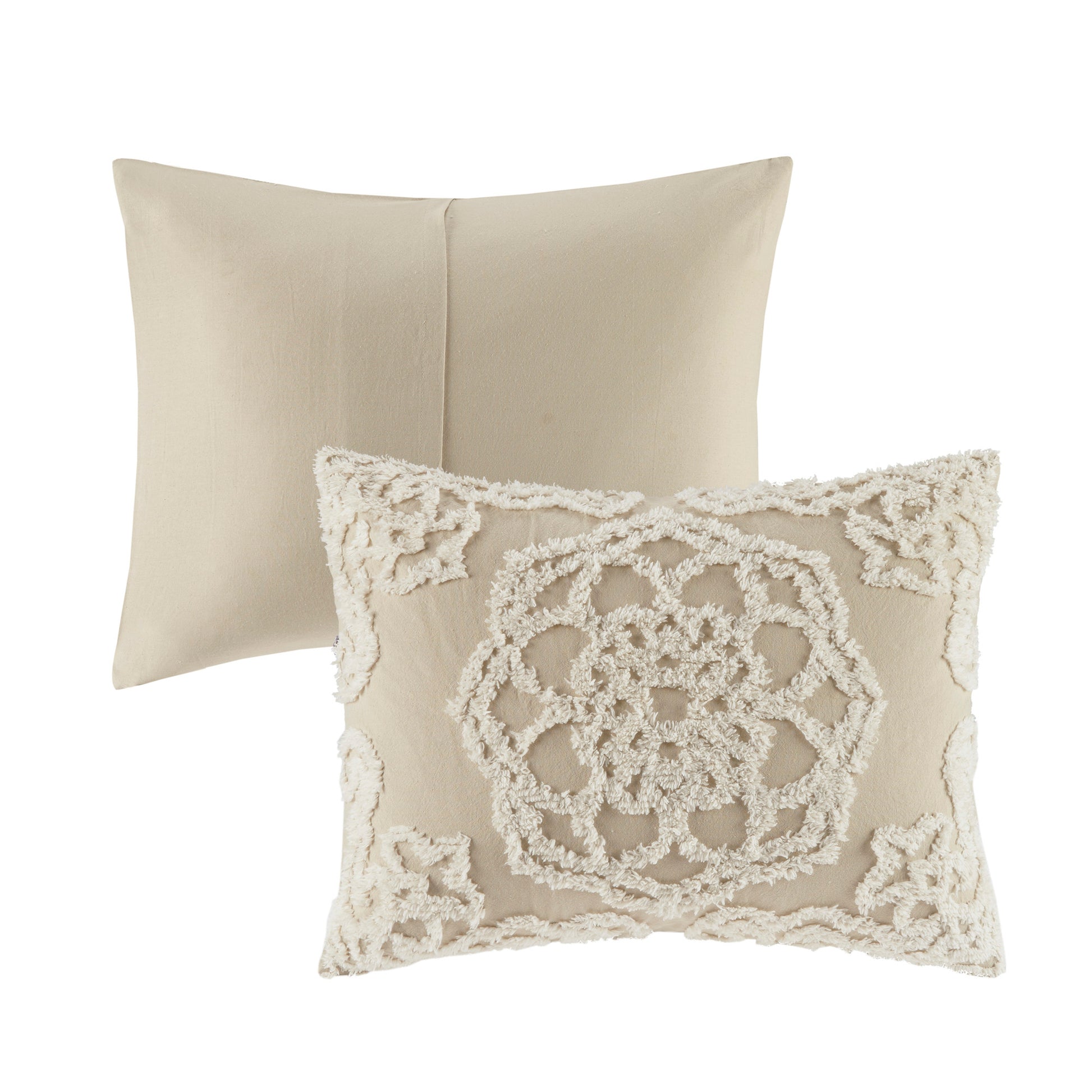 Madison Park 3 piece Tufted Cotton duvet cover set