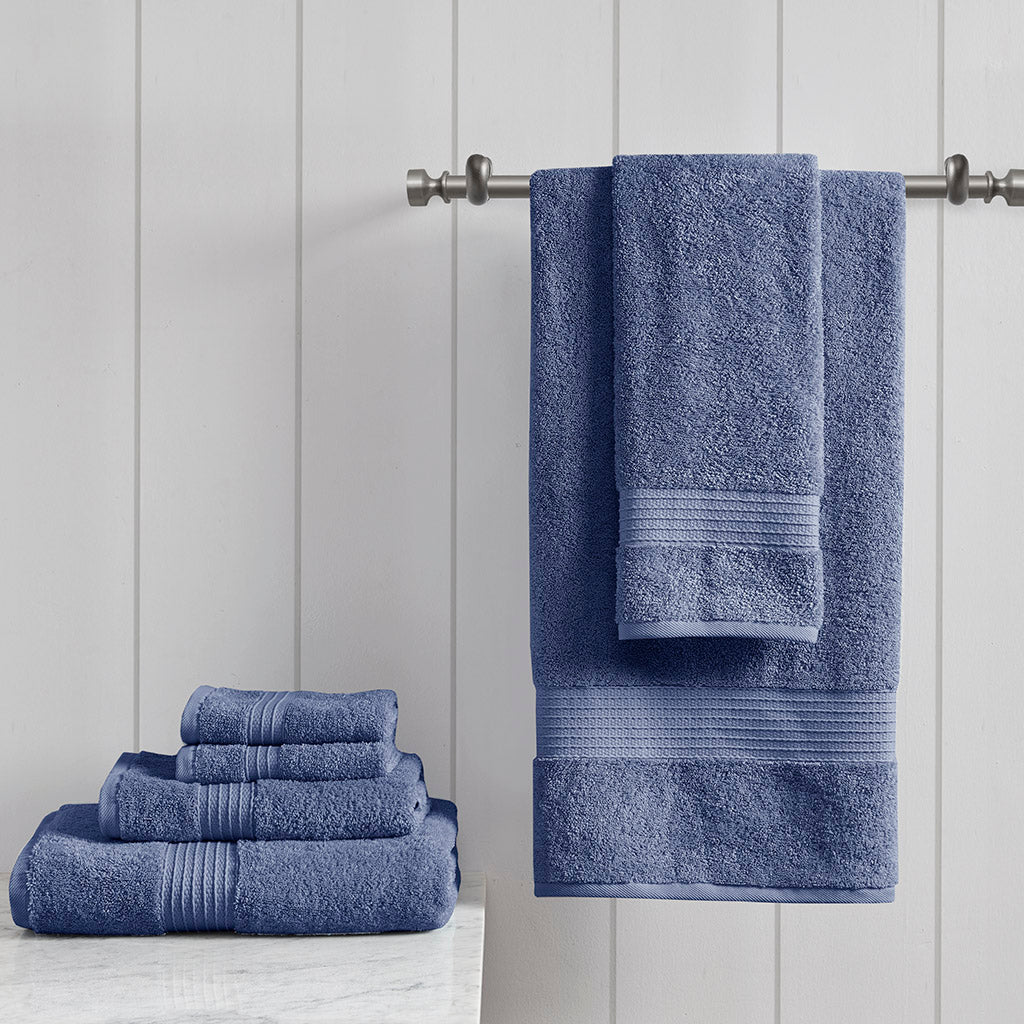 Madison Park 6 Piece Organic Cotton Towel Set