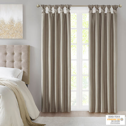 Madison Park Twist Tab Total Blackout Window Curtain Panel