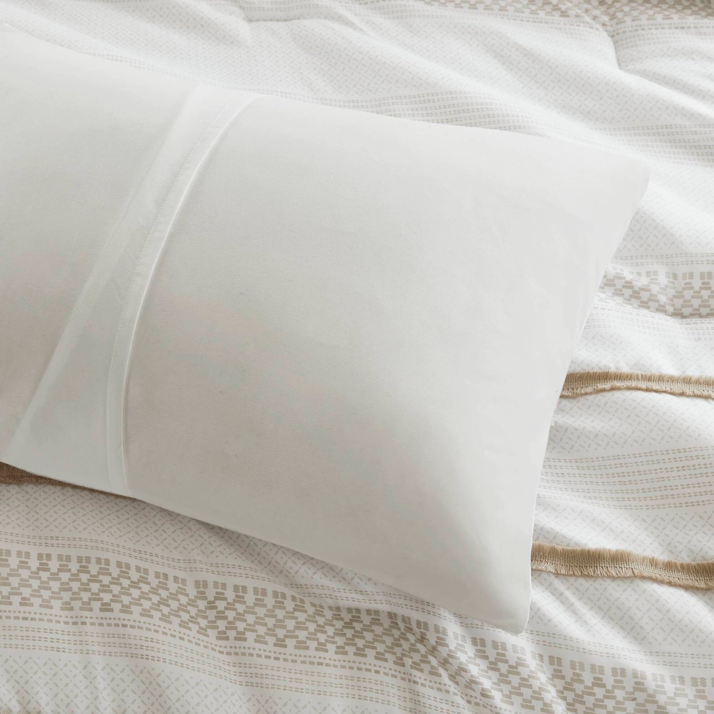Madison Park 7 Piece Stripe Comforter and Quilt Set