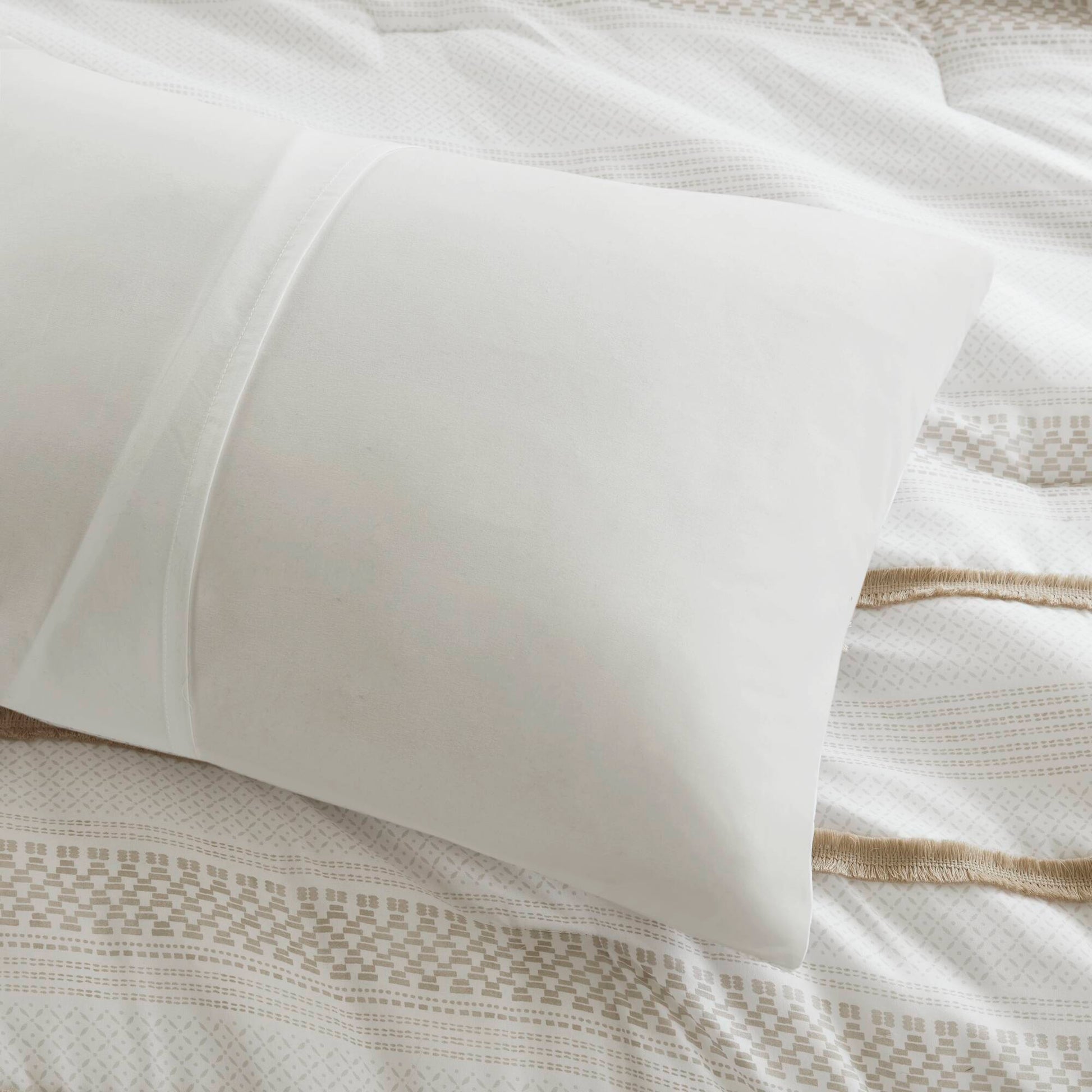 Madison Park 7 Piece Stripe Comforter and Quilt Set