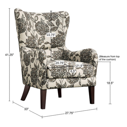 Madison Park Swoop Wing Chair