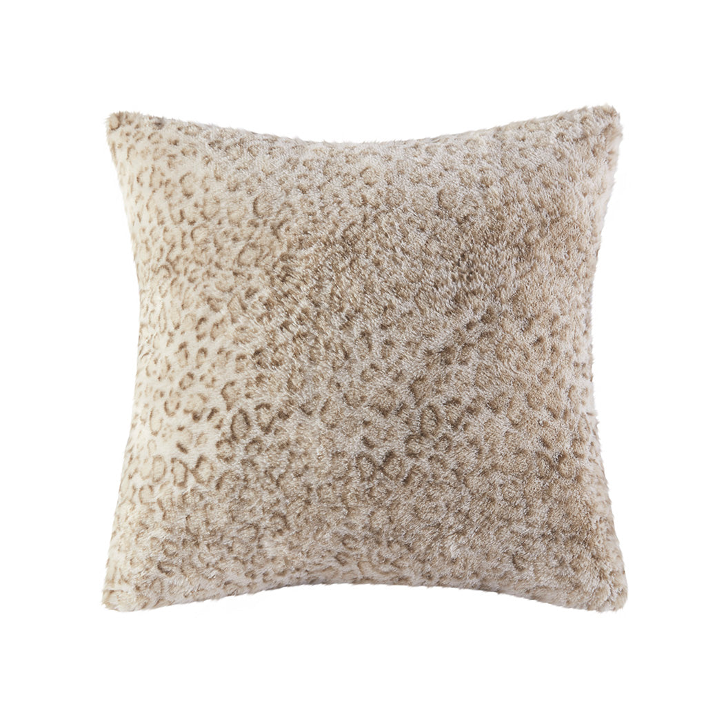 Madison Park Faux Fur Square Pillow