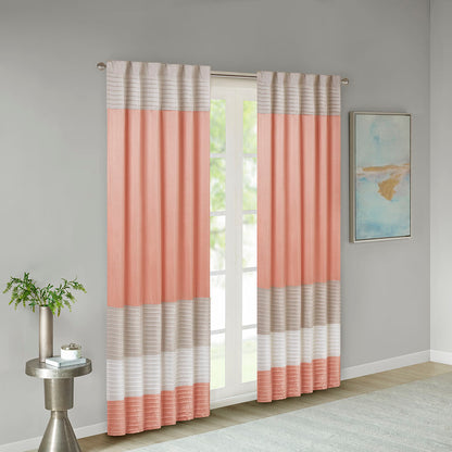 Madison Park Polyoni Pintuck Curtain Panel