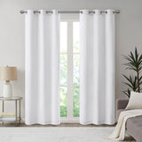 Galen Basketweave Room Darkening Curtain Panel Pair