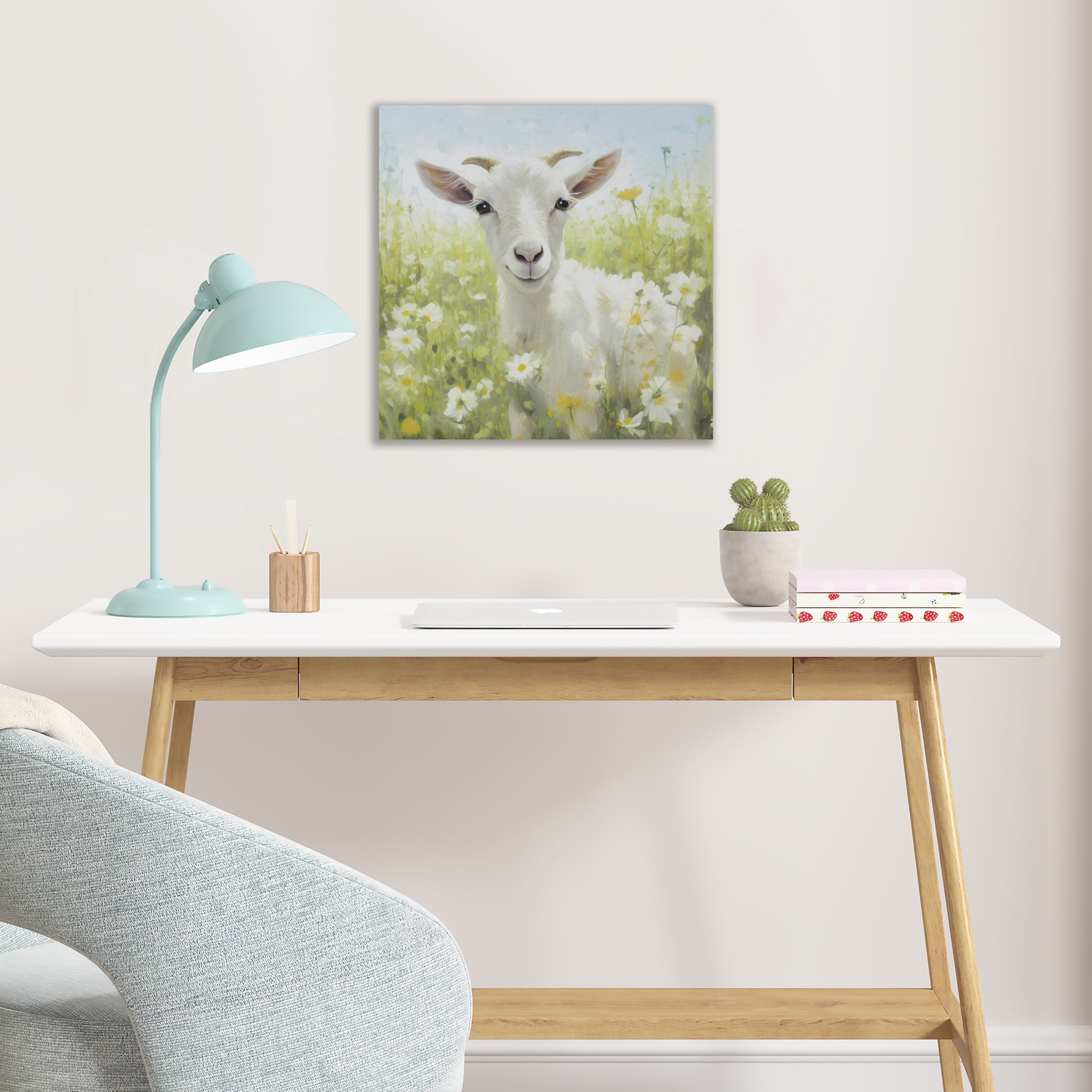 Madison Park Goat Canvas Wall Art