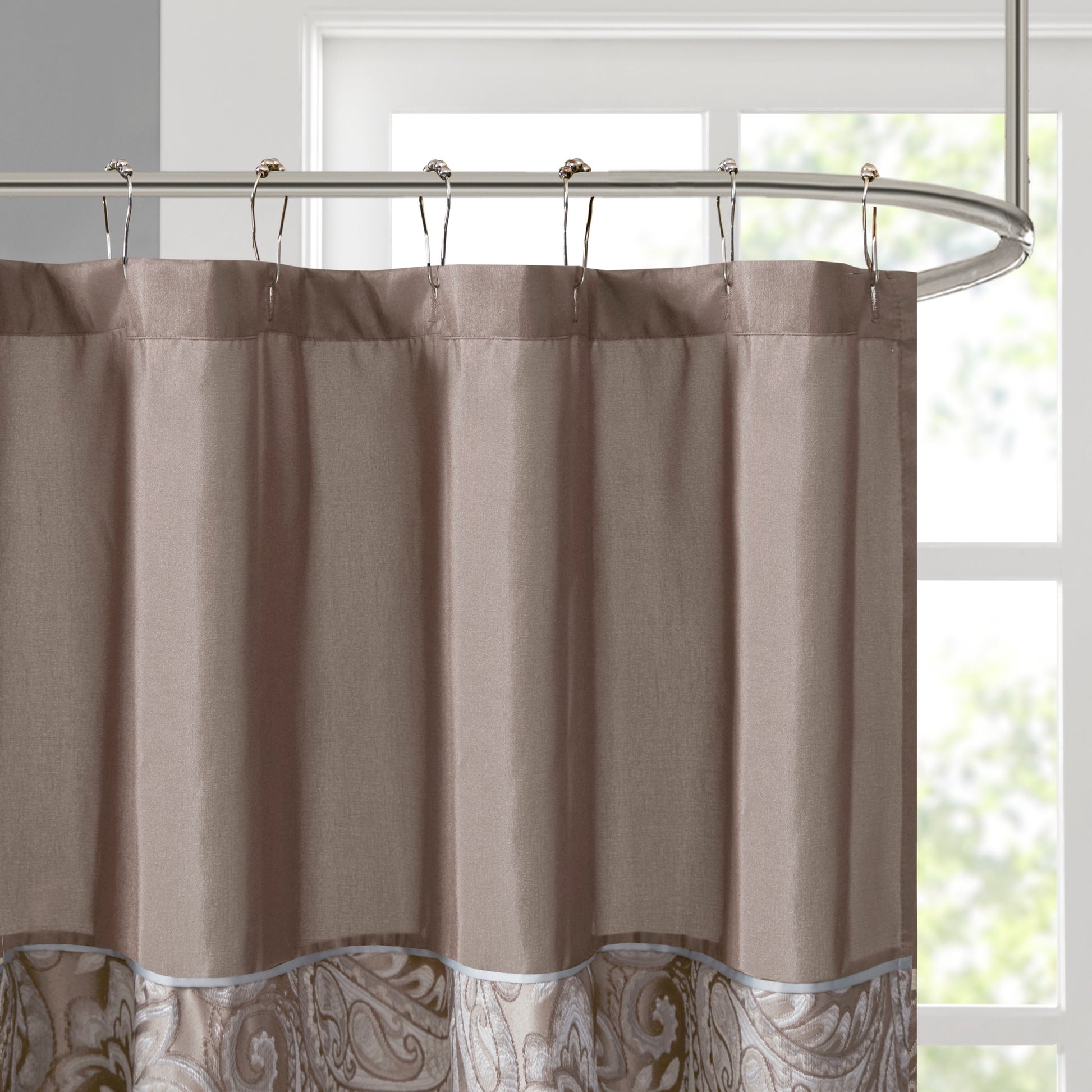 Madison Park Jacquard Shower Curtain