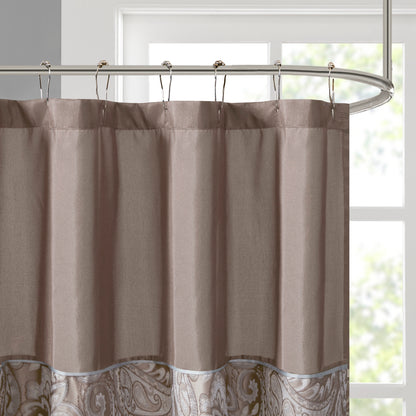 Madison Park Jacquard Shower Curtain