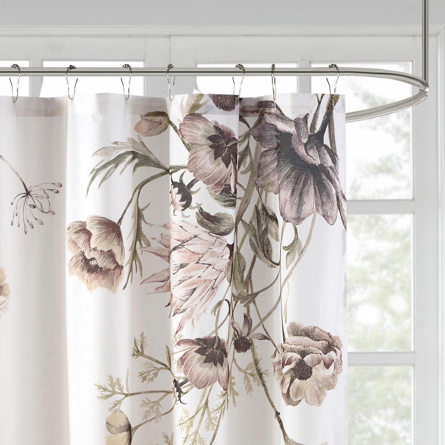 Madison Park Printed Cotton Shower Curtain