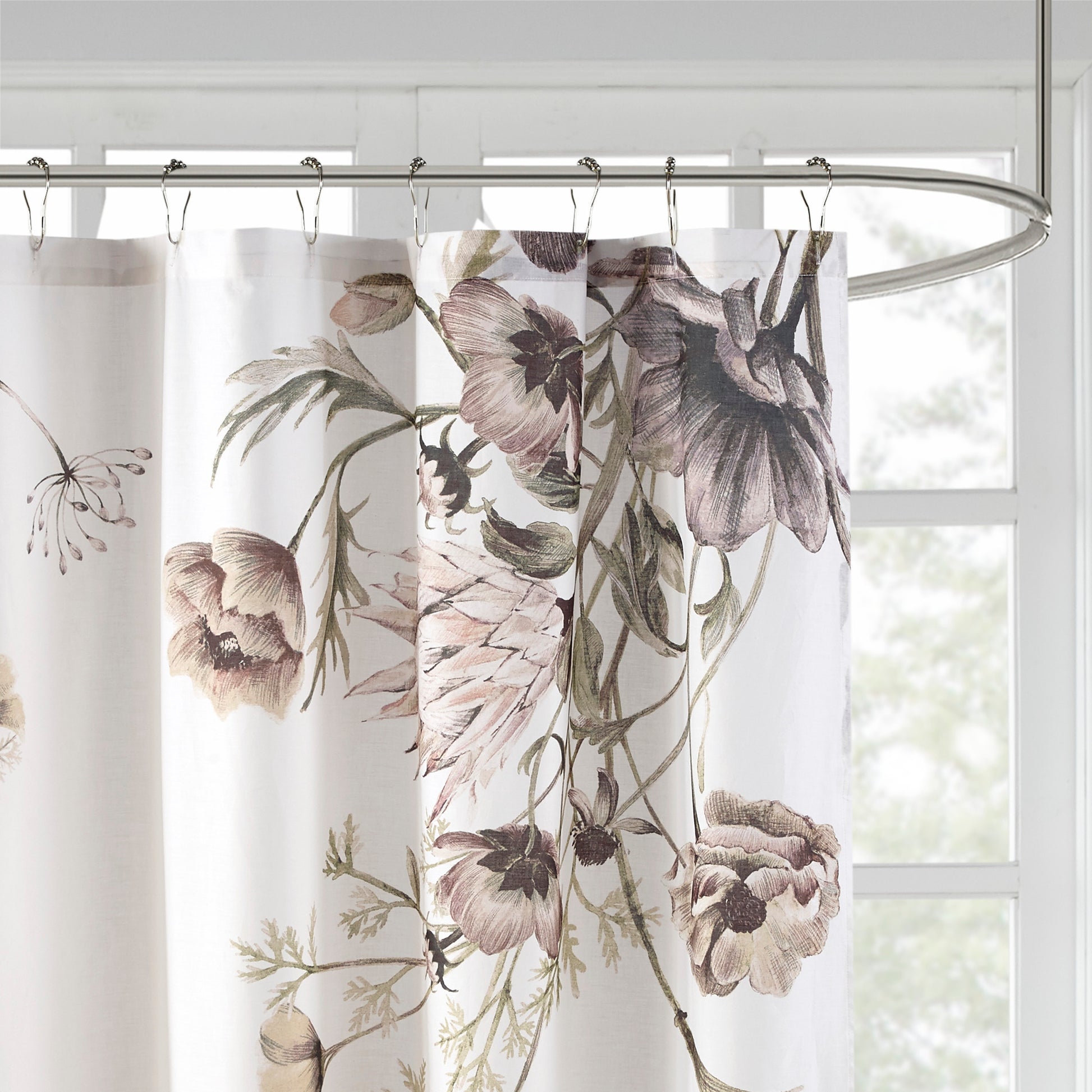 Madison Park Printed Cotton Shower Curtain