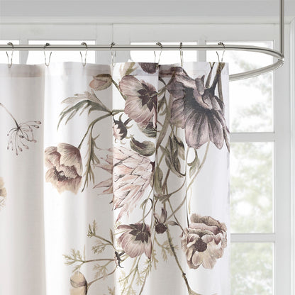 Madison Park Printed Cotton Shower Curtain