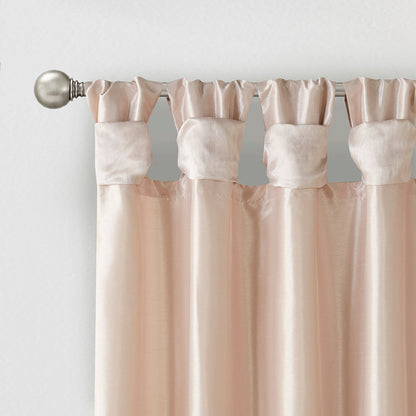 Madison Park Twist Tab Lined Window Curtain Panel