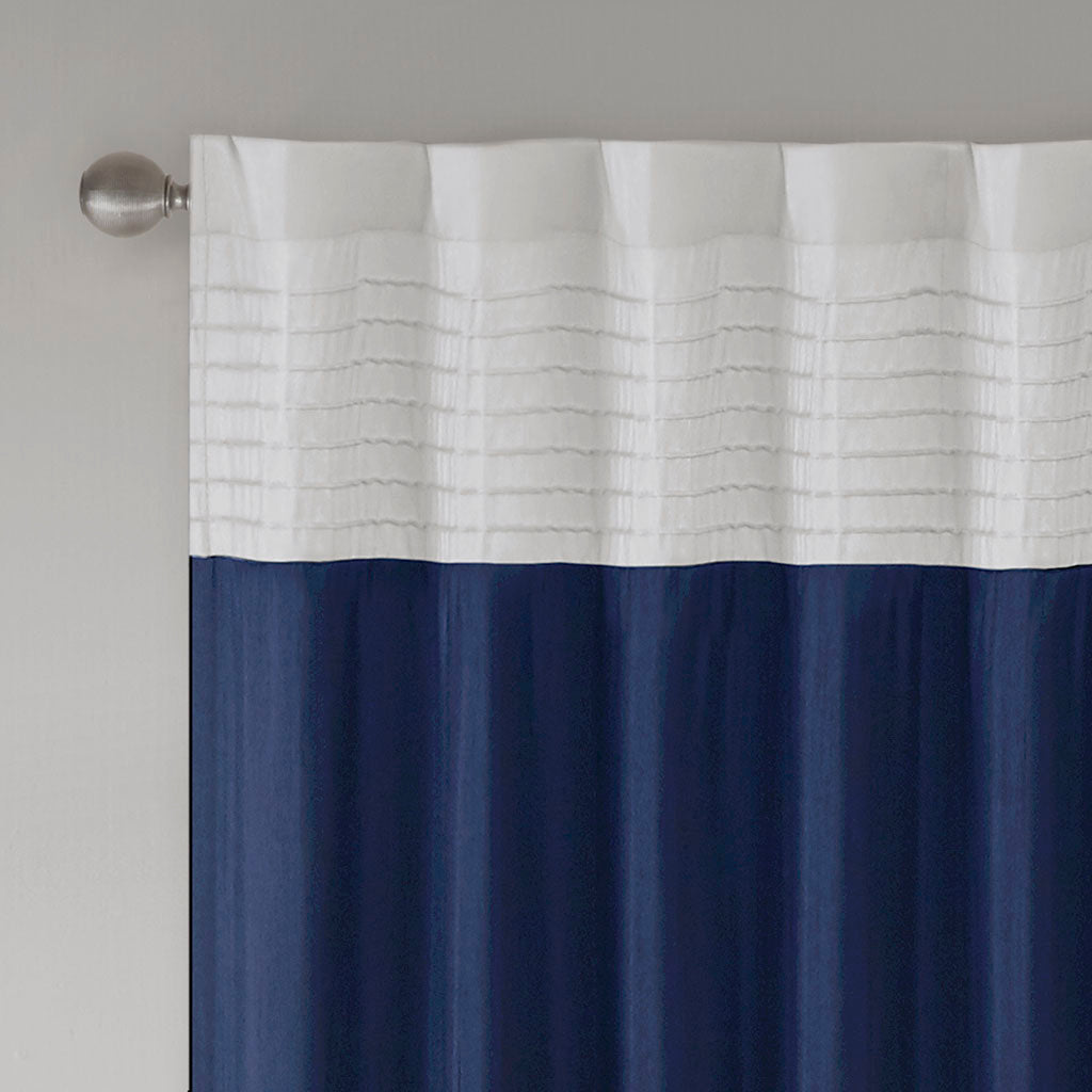 Madison Park Polyoni Pintuck Curtain Panel