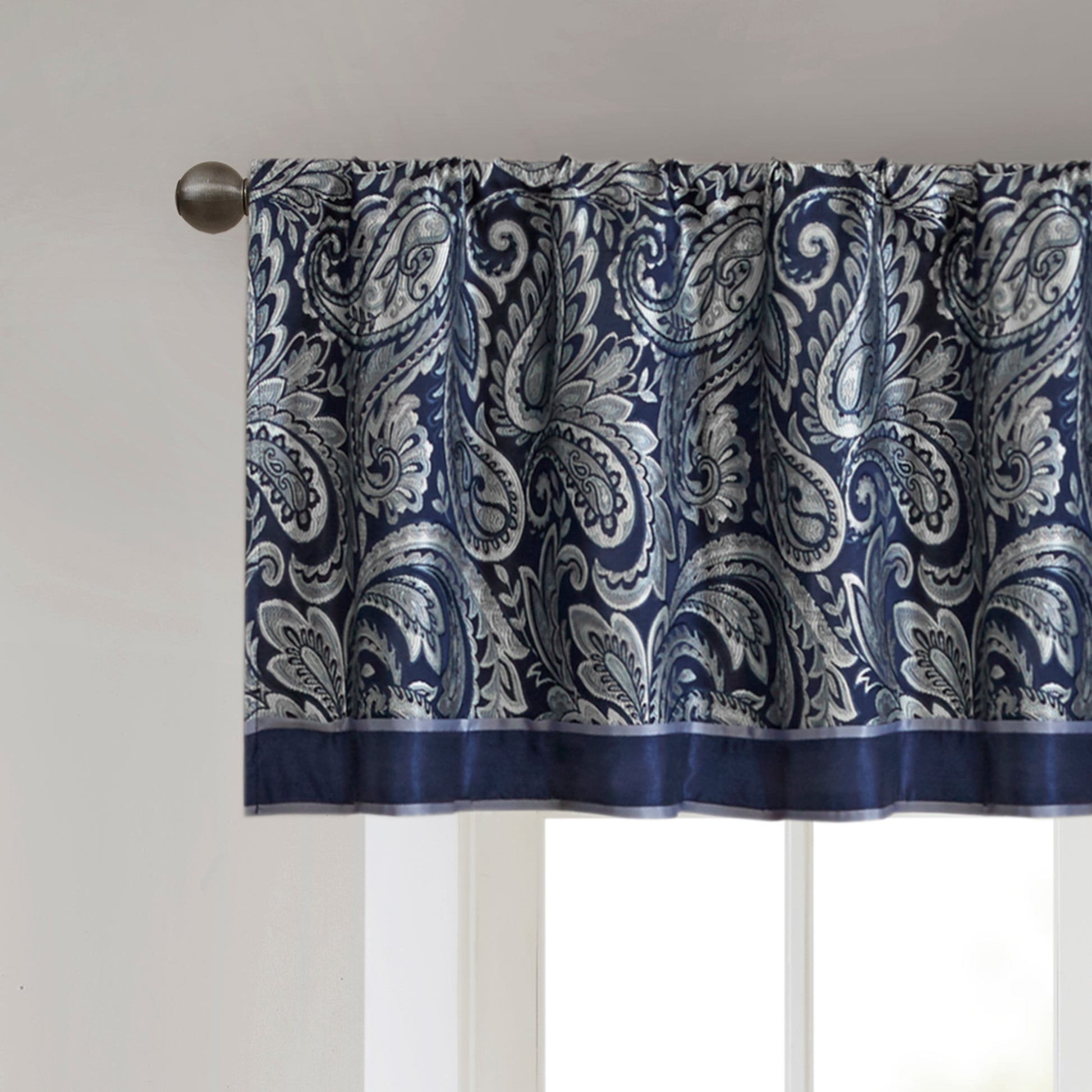 Madison Park Jacquard Window Valance