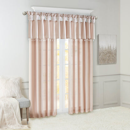 Madison Park Twist Tab Lined Window Curtain Panel