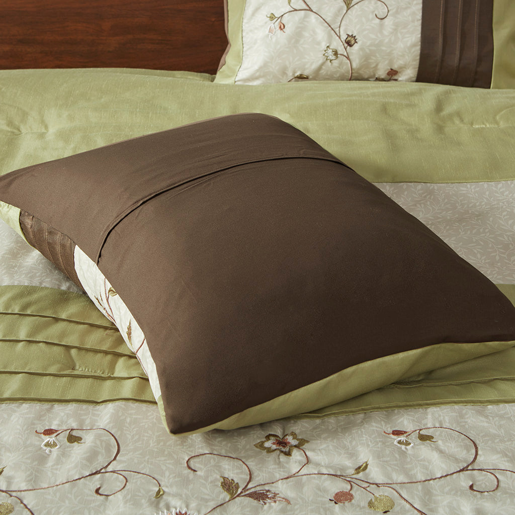 Madison Park Embroidered 7 Piece Comforter Set