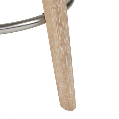 Madison Park Upholstered 360 Degree Swivel Counter Stool 26" H