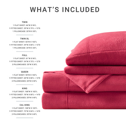 Micro Fleece Sheet Set