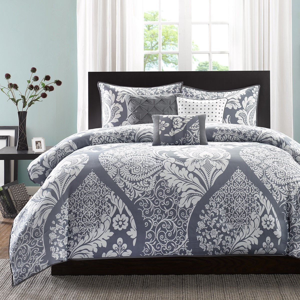 Madison Park 7 Piece Cotton Printed Comforter Set