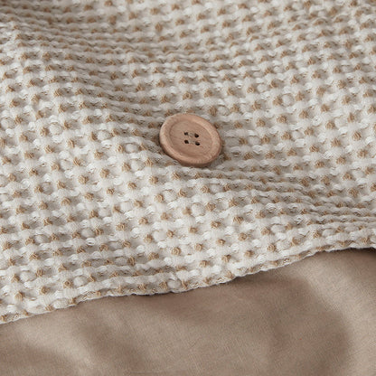 Mara 3 Piece Cotton and Rayon from Bamboo Blend Waffle Weave Duvet Cover Set