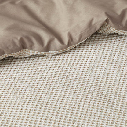 Mara 3 Piece Cotton and Rayon from Bamboo Blend Waffle Weave Duvet Cover Set