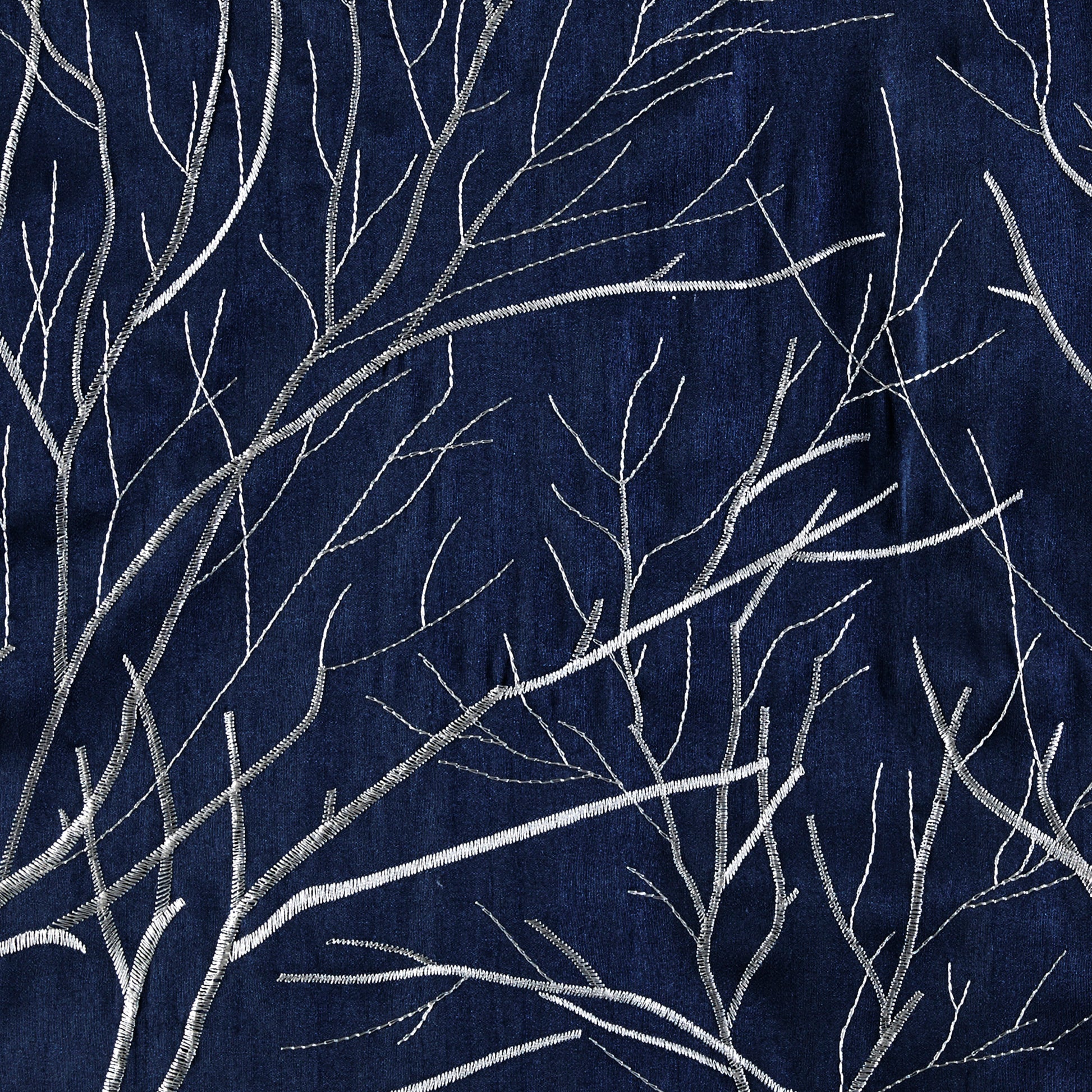 Madison Park Faux Silk Embroidered Window Valance