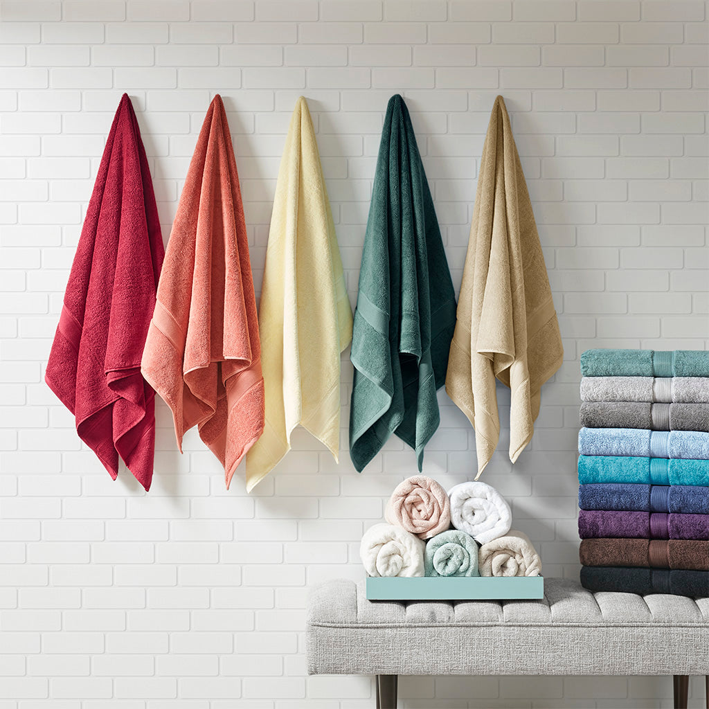 Madison Park Signature 100% Cotton 8 Piece Antimicrobial Towel Set