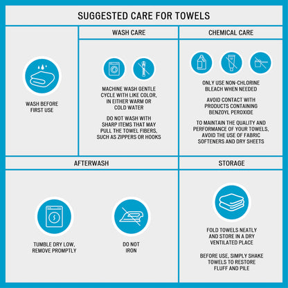 Madison Park Signature 100% Cotton 8 Piece Antimicrobial Towel Set