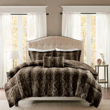 Zuri 4-Piece Faux Fur Comforter Set